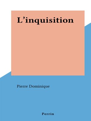 cover image of L'inquisition